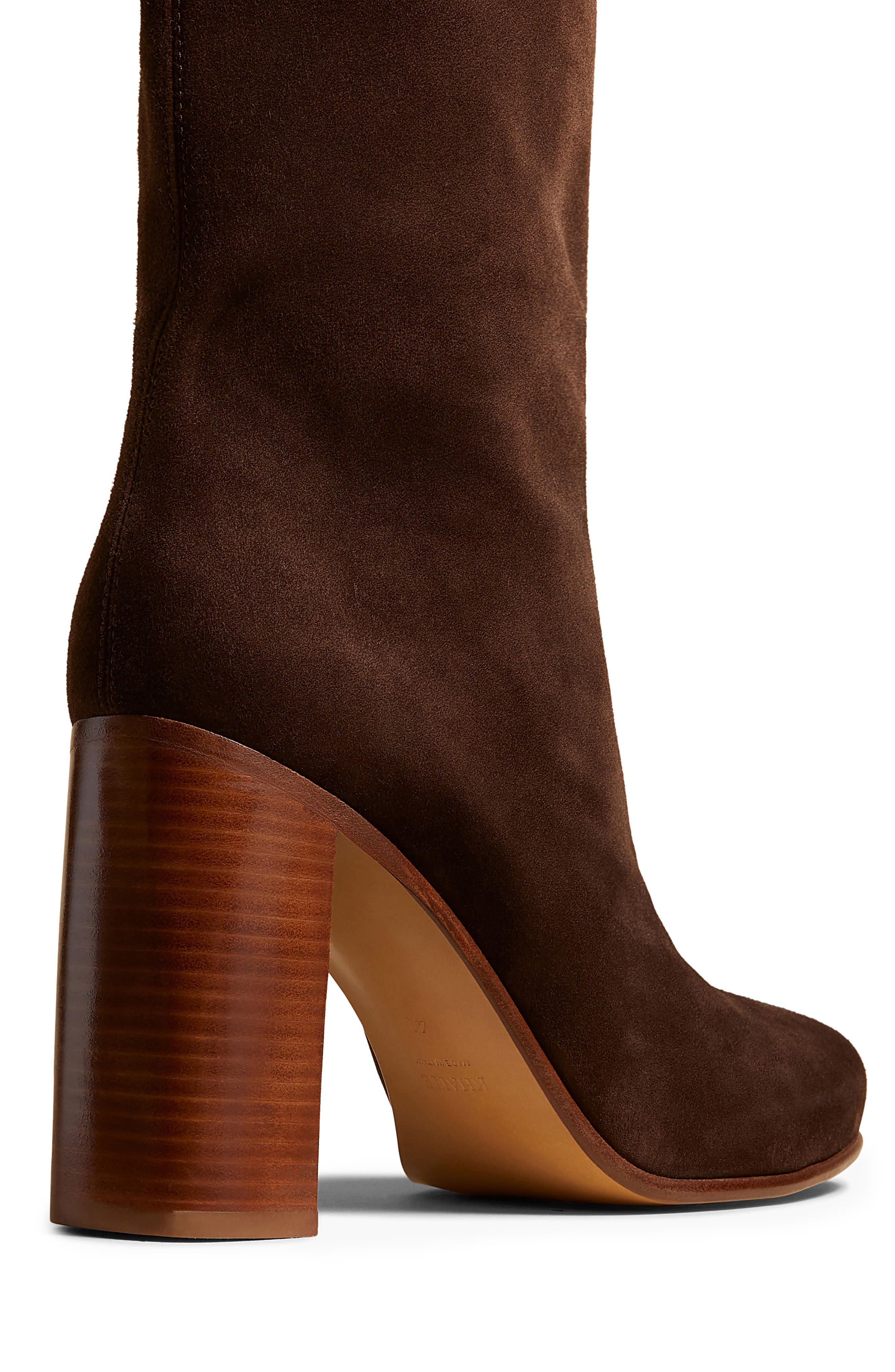 Willow Knee High Boot, Alternate, color, DARK BROWN