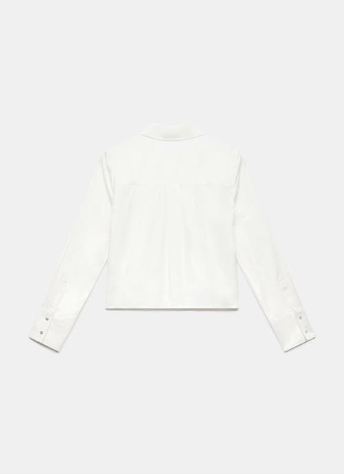 Mint Velvet Sequin Lace Cotton Shirt In Black