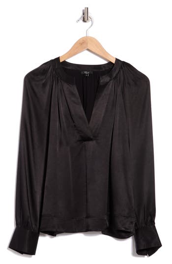 Rails Wynna Long Sleeve Top In Black