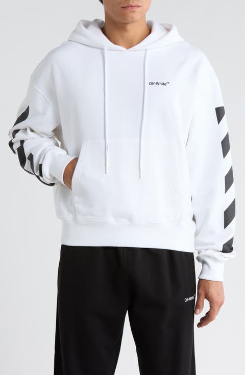 Diagonal Helvetica Graphic Hoodie