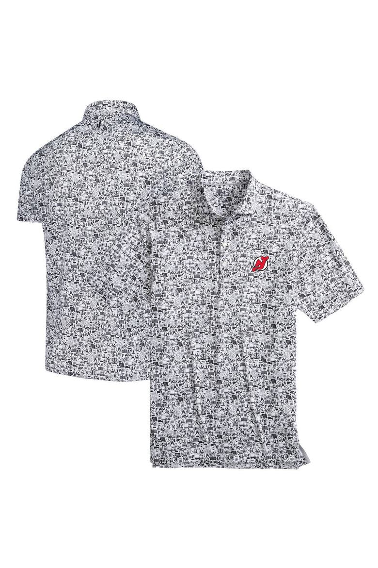 Men's johnnie-O  Black/White New Jersey Devils Slapshot Polo, Main, color, Black