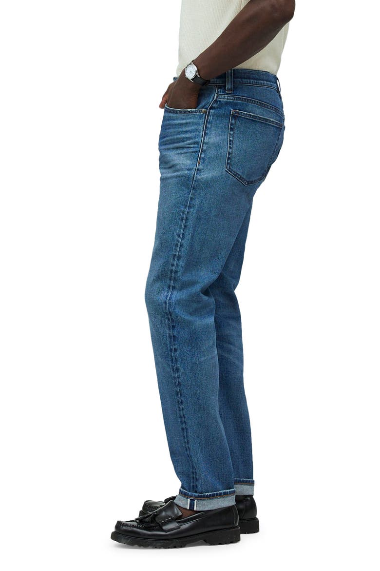 Relaxed Taper Stretch Selvedge Jeans, Alternate, color, BARRINGTON WASH