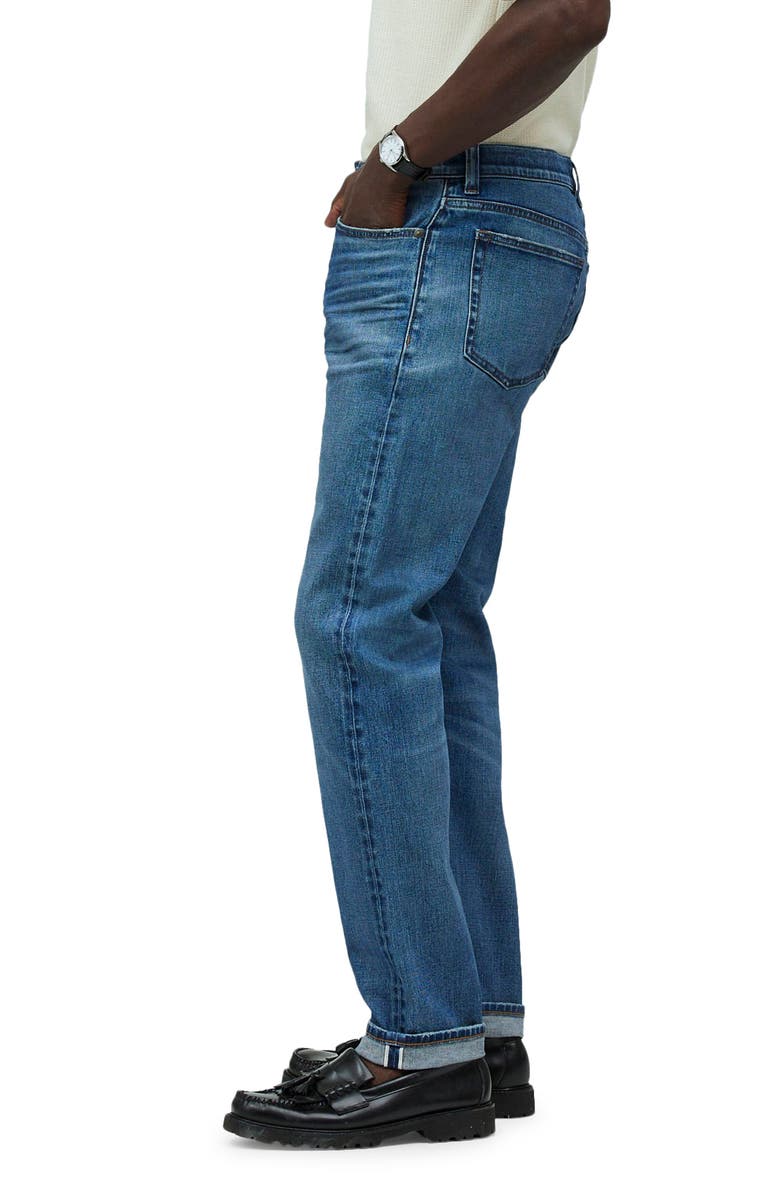 Madewell Relaxed Taper Stretch Selvedge Jeans, Alternate, color, Barrington Wash