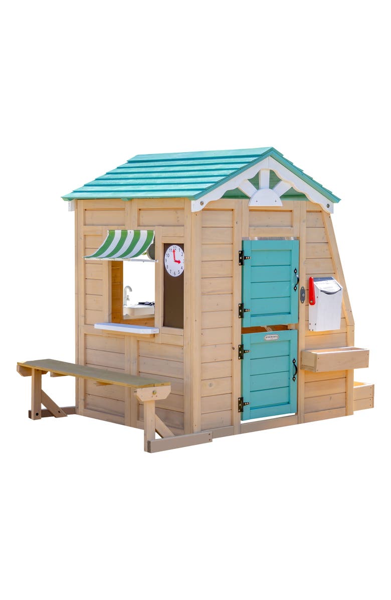 Teamson Kids Gardenia Wooden Playhouse, Main, color, Cream