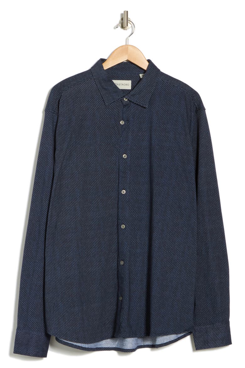 Ohdat Button-Up Shirt, Alternate, color, NAVY