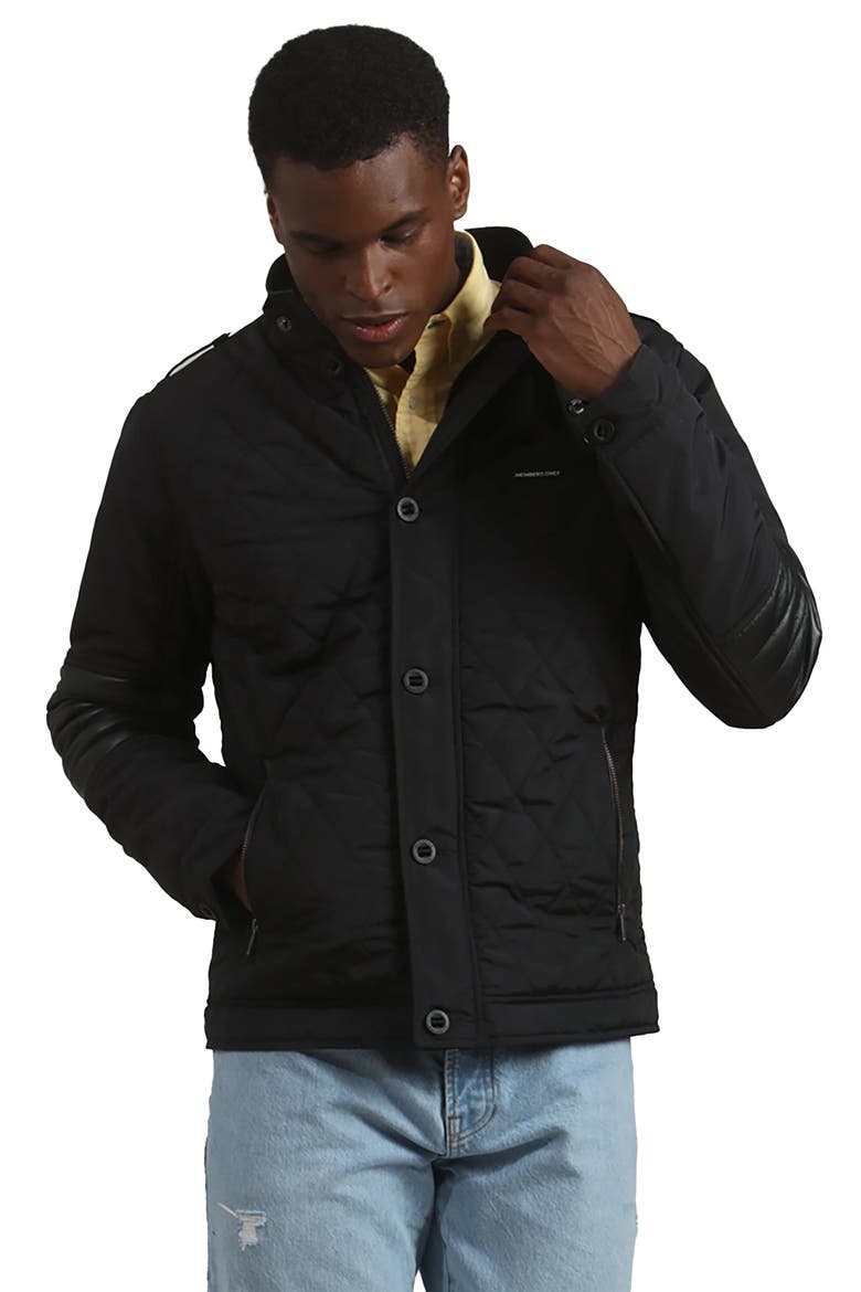 Men's Belmont Quilted Jacket, Main, color, Black