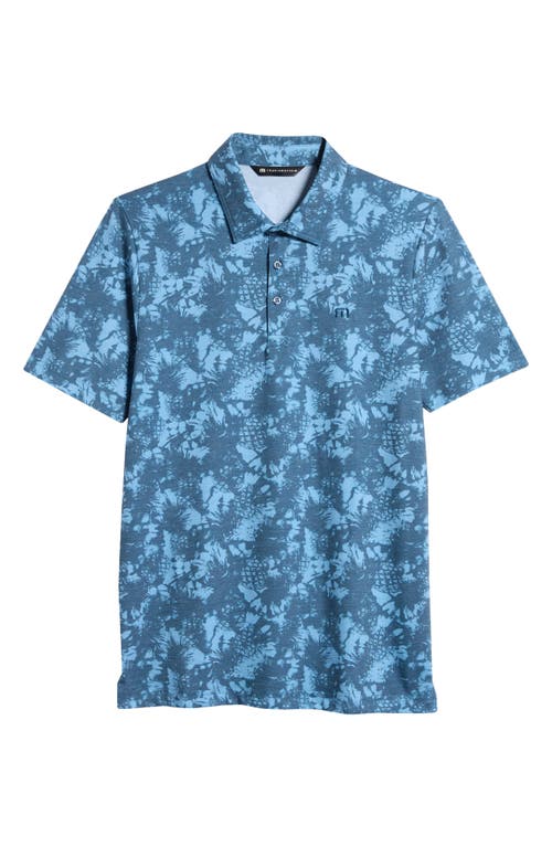 Travismathew Featherweight Please Tropical Polo In Dark Teal
