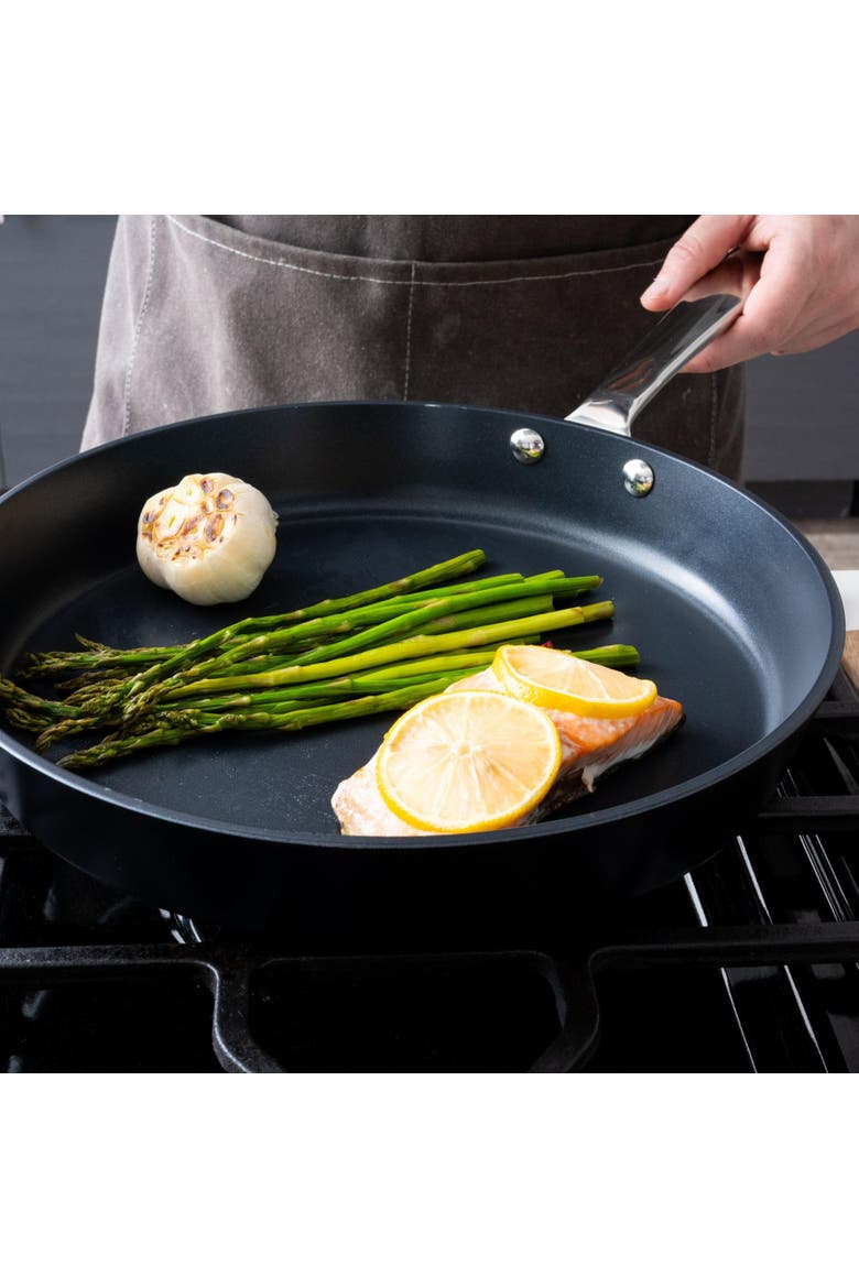 Maestro 2-Piece Ceramic Nonstick Frying Pan Set, Alternate, color, Black