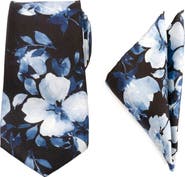 Cufflinks, Inc. Floral Silk Tie & Pocket Square