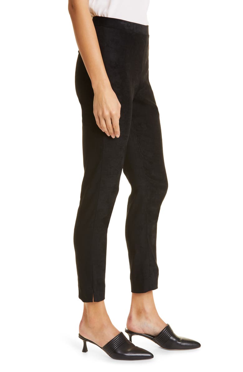 KOBI HALPERIN Lori Faux Suede Pants, Alternate, color, Black
