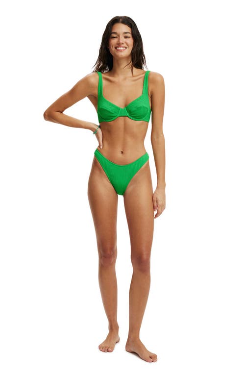 COTTON ON BODY REFINED HIGH SIDE BRAZILIAN BIKINI BOTTOM