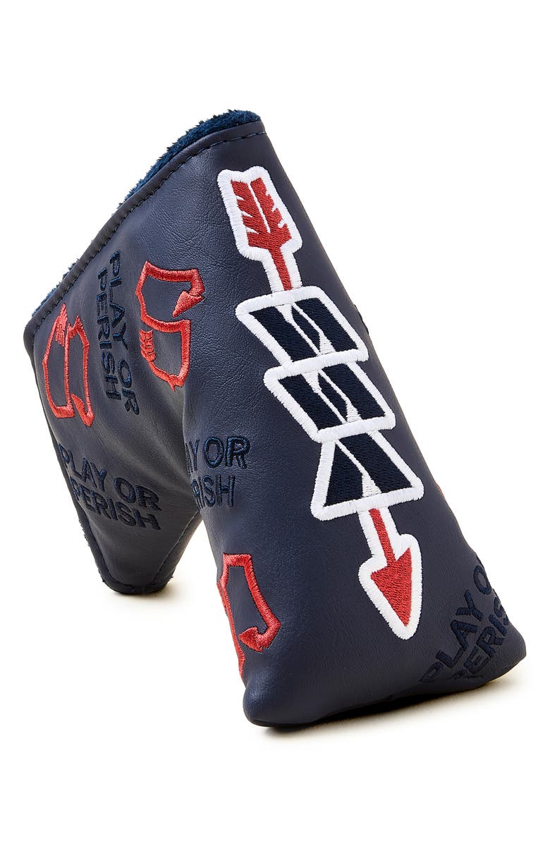 Sugarloaf Social Club Classic Arrow Blade Putter Cover, Main, color, Navy