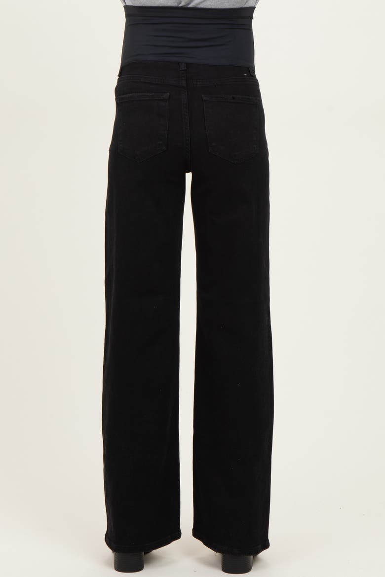 Classic Wide Leg Maternity Jeans, Alternate, color, Black