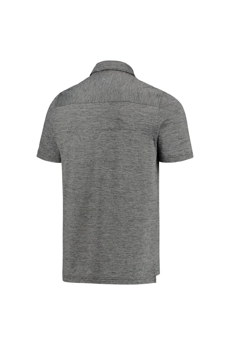 Men's Vineyard Vines Charcoal Cleveland Browns Destin Stripe Sankaty Polo, Alternate, color, Charcoal