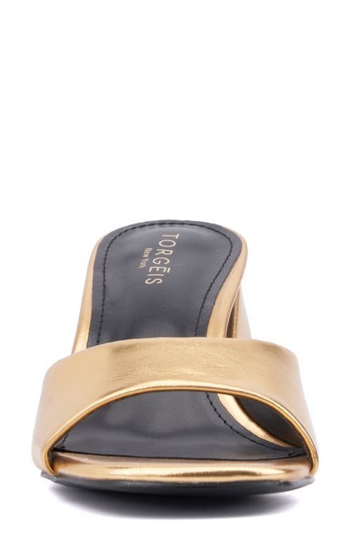 Torgeis Isadora Block Heel Slide Sandal