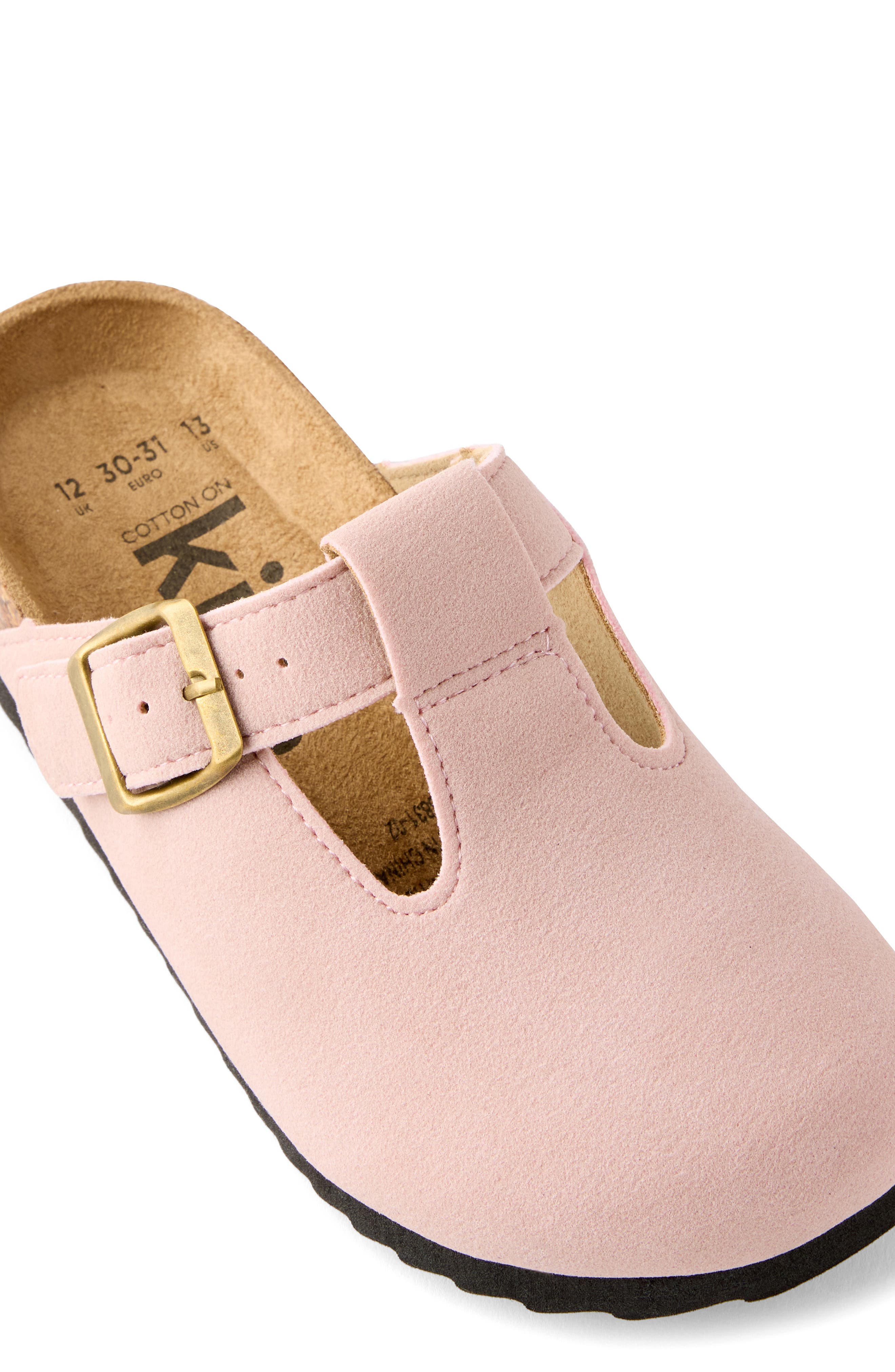 Kids T-Bar Buckle Slide, Alternate, color, Zephyr