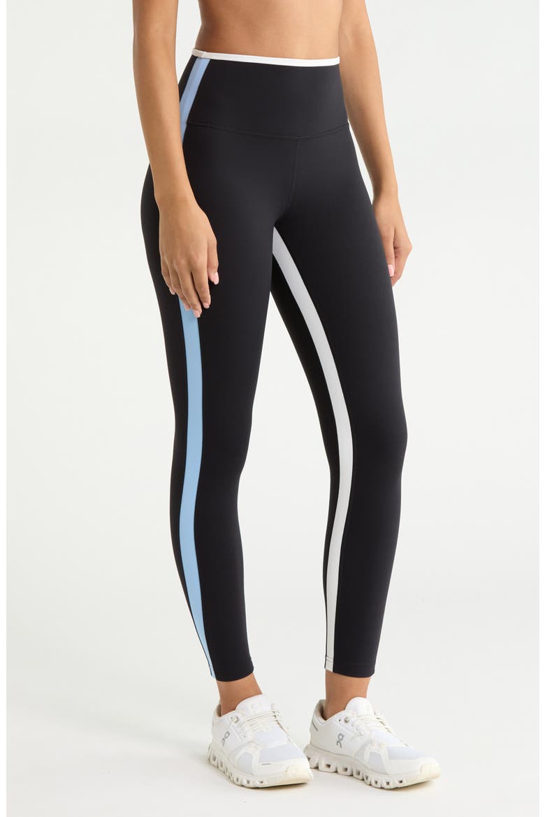 Sam High Waist 7/8 Leggings, Alternate, color, BLACK/ SKYLIGHT