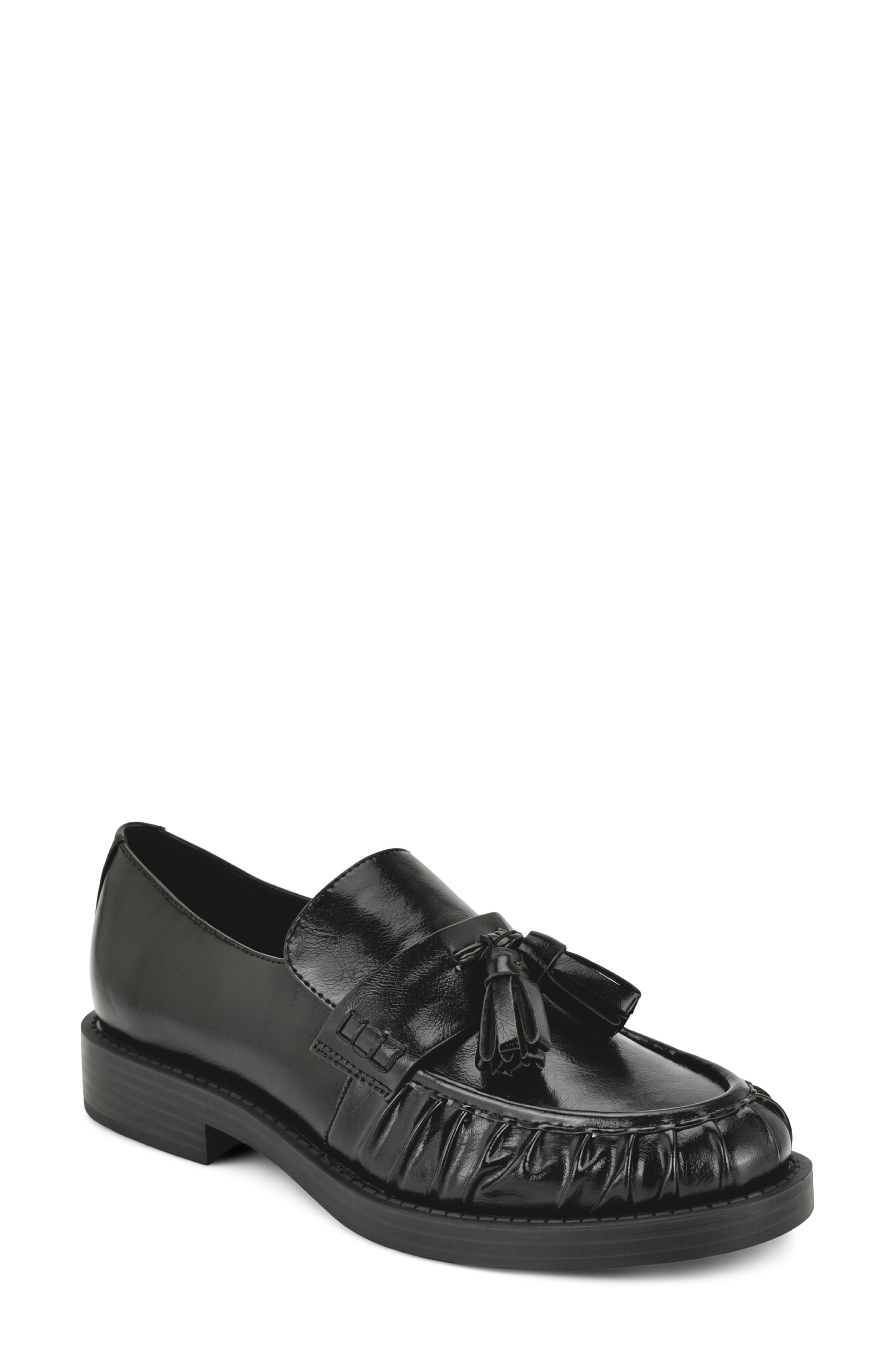 Gersen Tassel Loafer, Main, color, BLACK