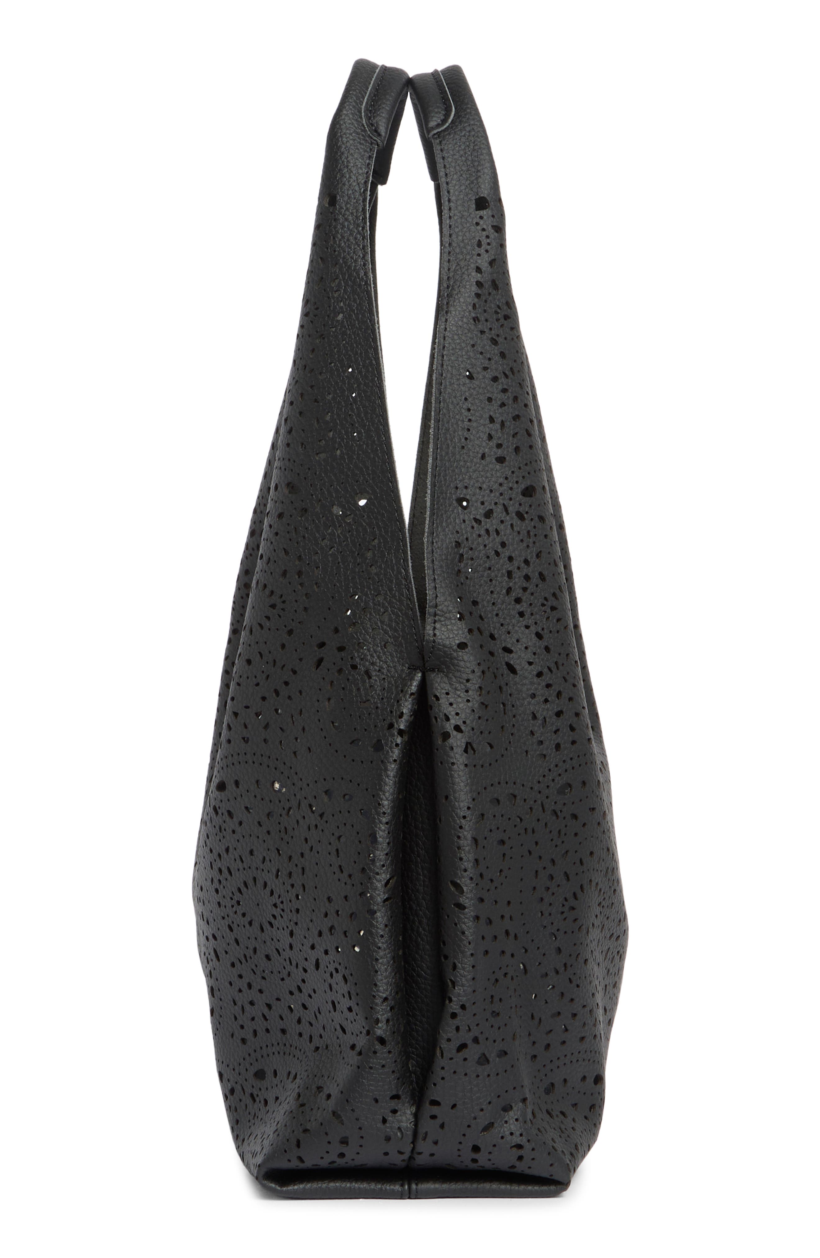 Melie Bianco Farrow Tote Bag with Pouch, Alternate, color, Black