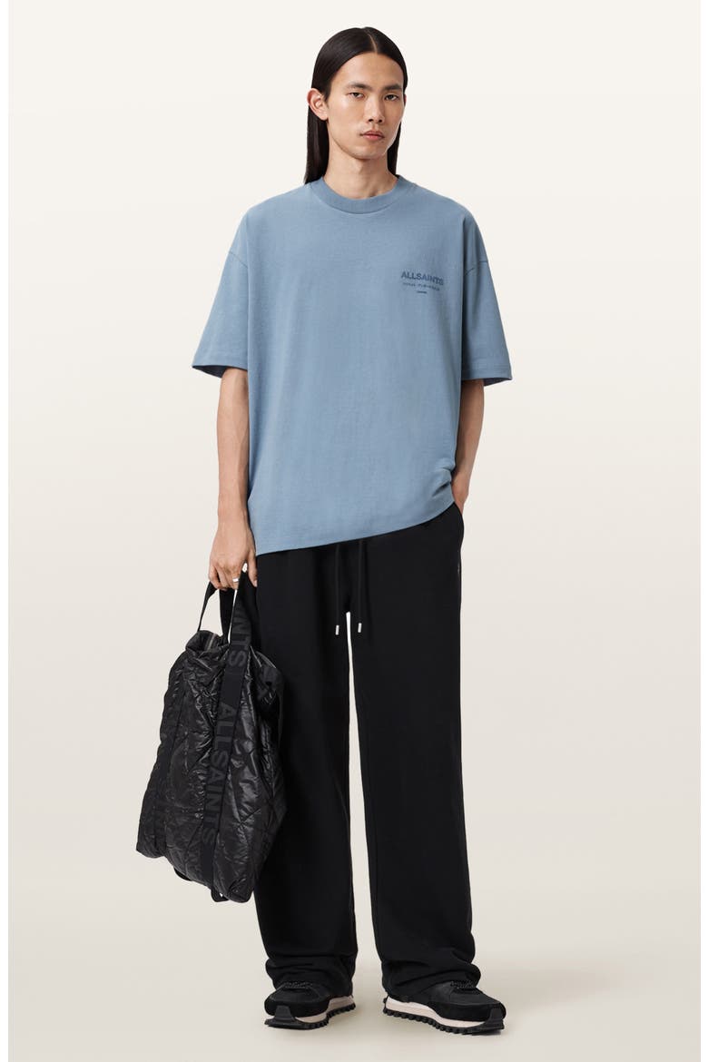 Xander Crewneck T-Shirt, Alternate, color, COASTLINE BLUE