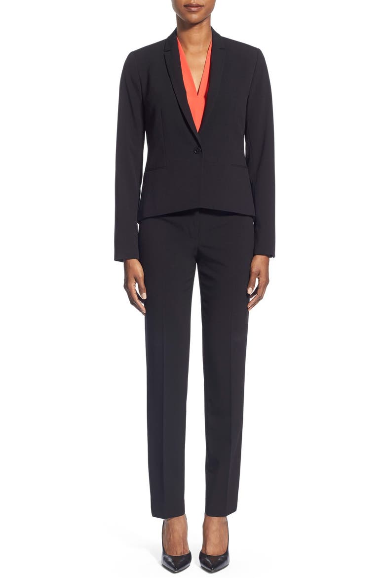 'Carina' Suit Jacket, Alternate, color, BLACK