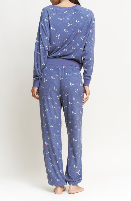 Honeydew Star Seeker Brushed Jersey Pajamas In Blue