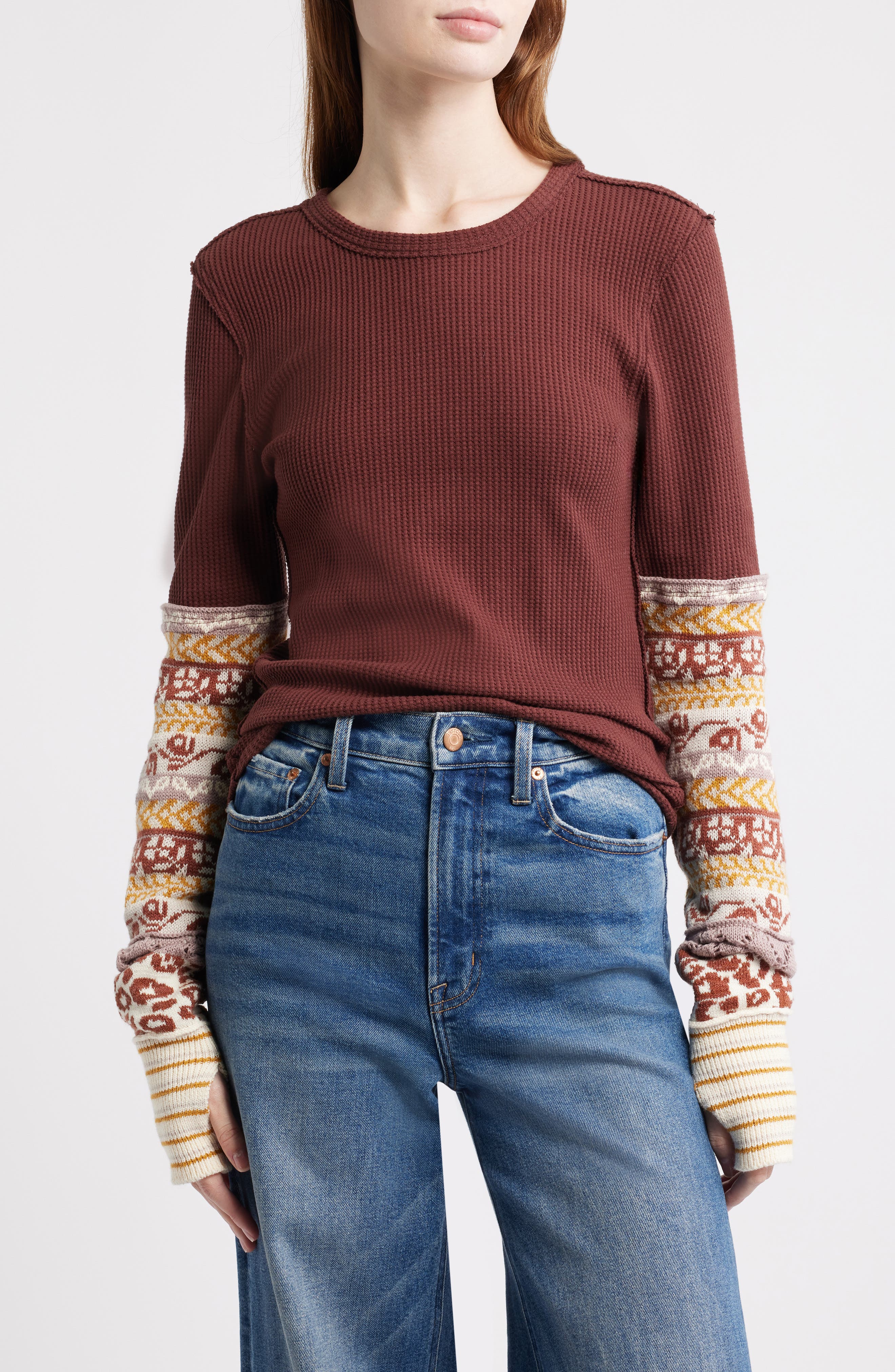 Free People All In Cuff Knit Top