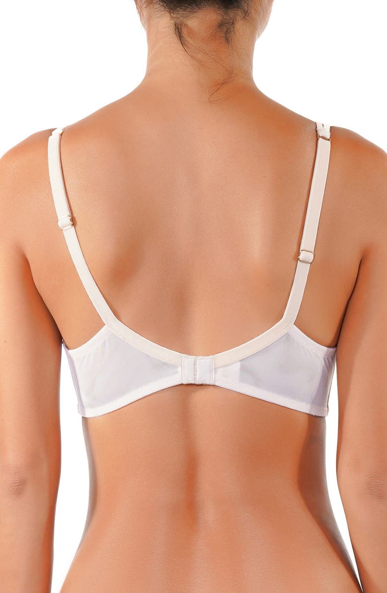 Huit Boheme Embroidered Bralette, Alternate, color, Floral White