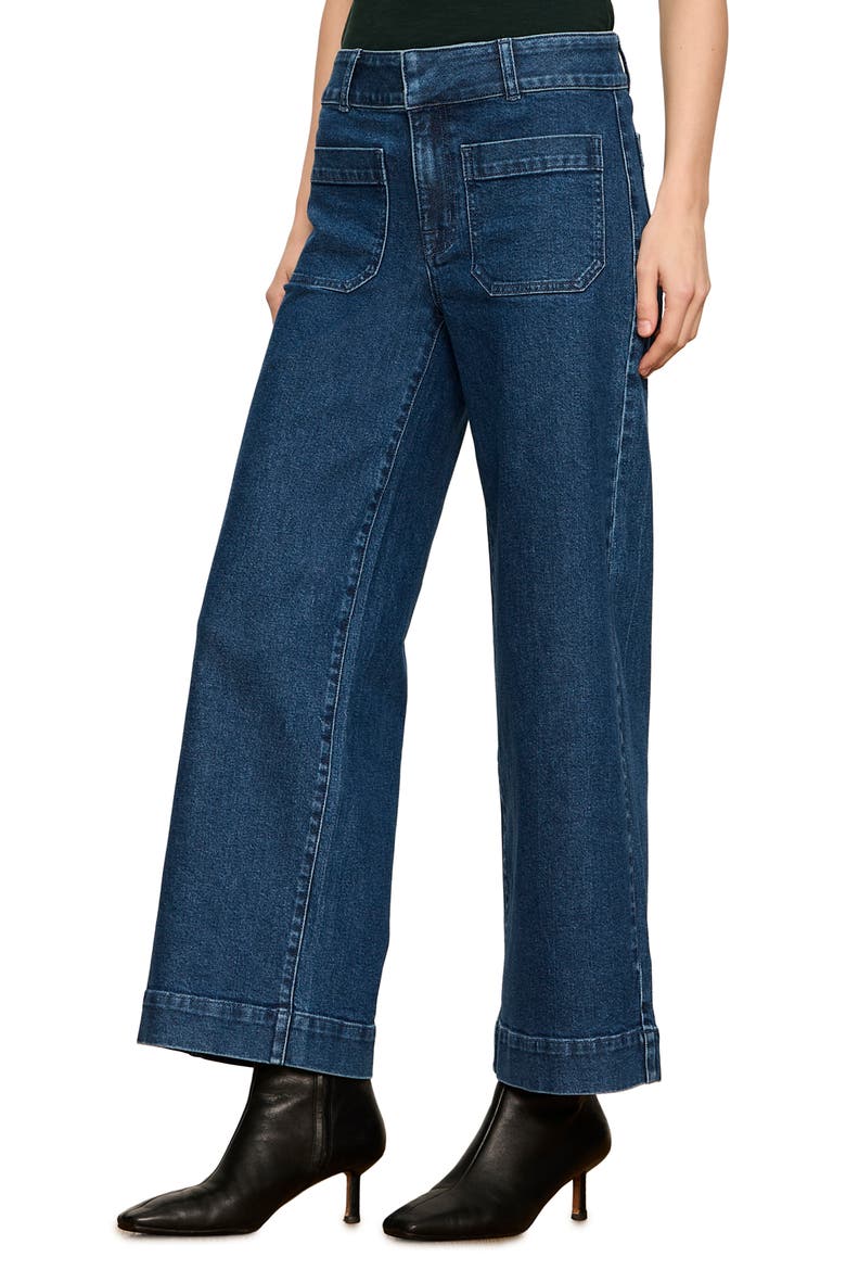 Chelsea Patch Pocket Wide Leg Jeans, Alternate, color, LAST CHANCE BLUE