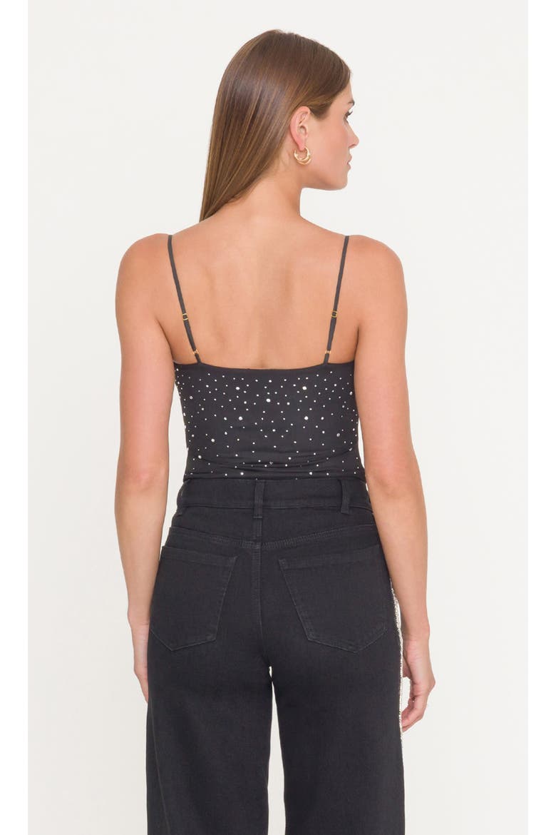 Agnes Crystal Bodysuit, Alternate, color, Black