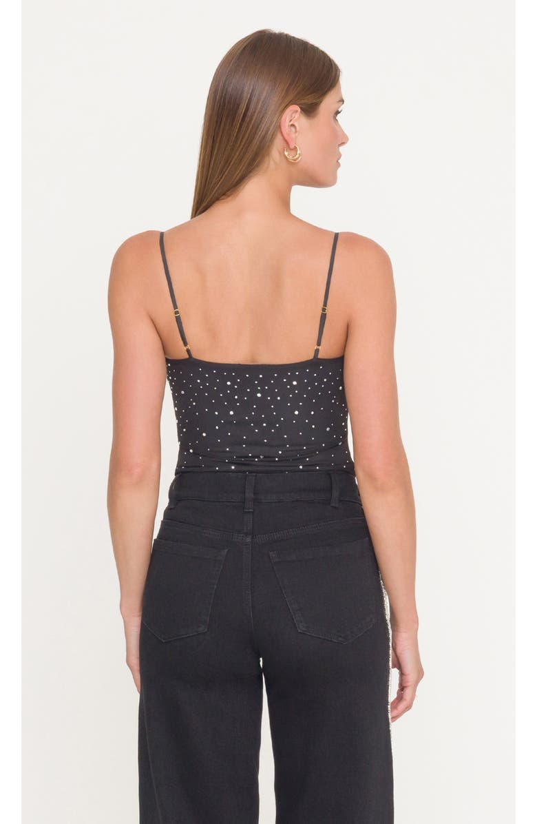 Generation Love Agnes Crystal Bodysuit, Alternate, color, Black