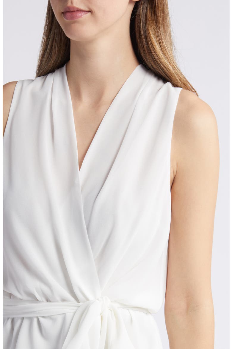 Golriz Wrap Tie Waist Sleeveless Top, Alternate, color, WHITE