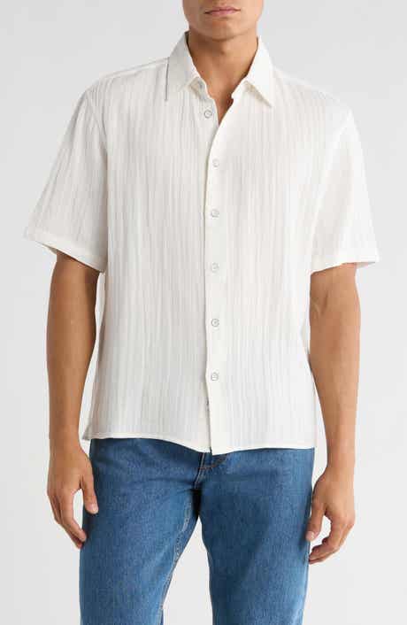 rag & bone Danny Cotton Gauze Button-Up Shirt
