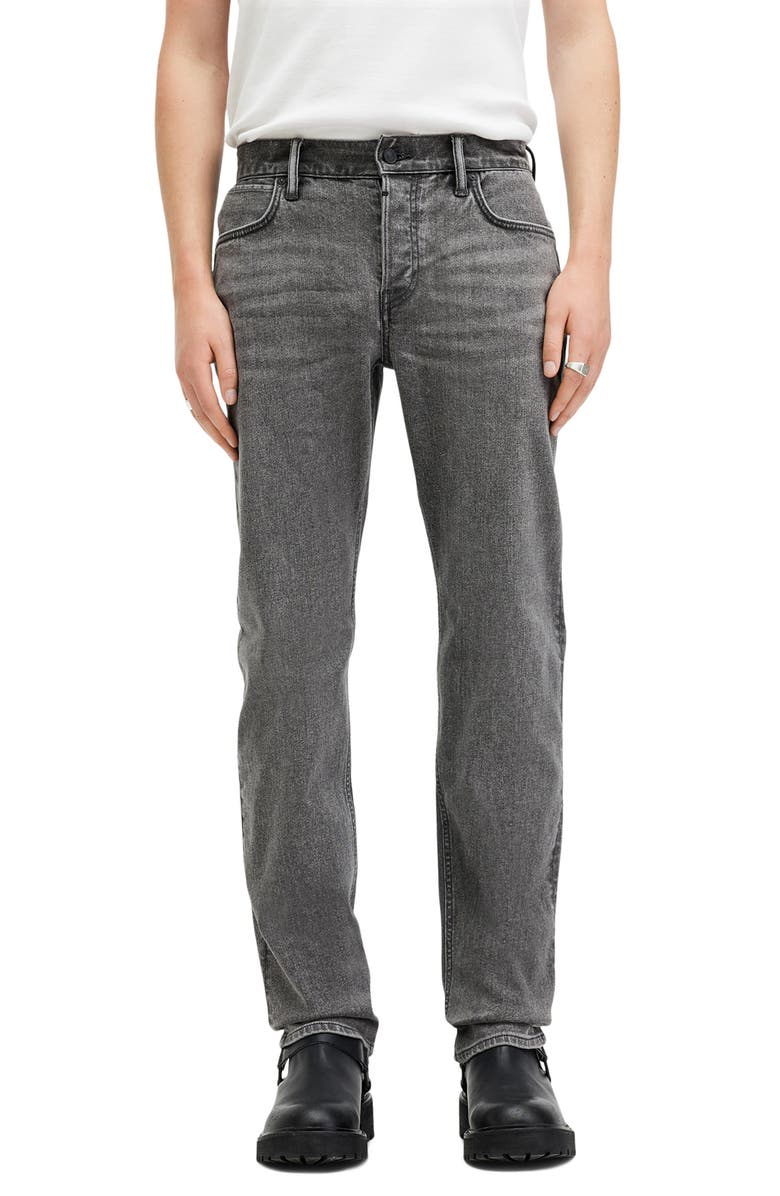 AllSaints Iggy Skinny Jeans, Main, color, Washed Grey