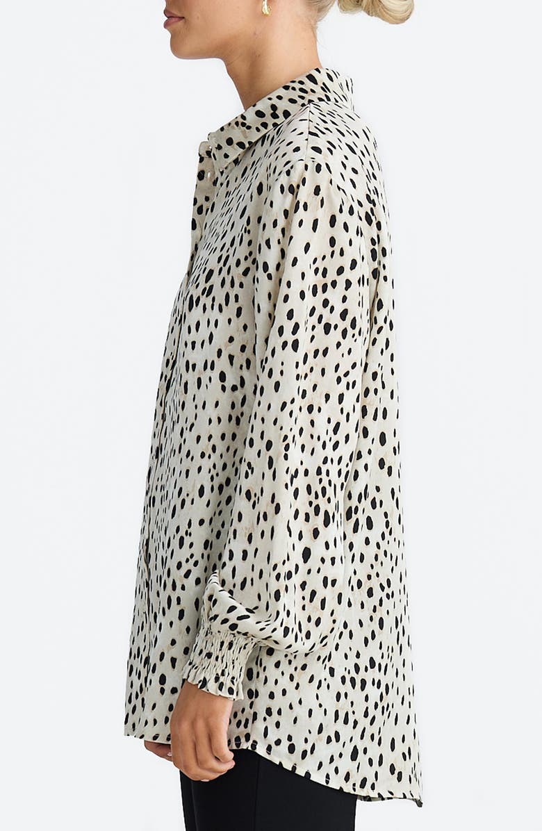 Brave+True Audrey Print Relaxed Button-Up Shirt, Alternate, color,