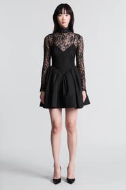 BCBGMAXAZRIA Stretch Lace Bubble Dress