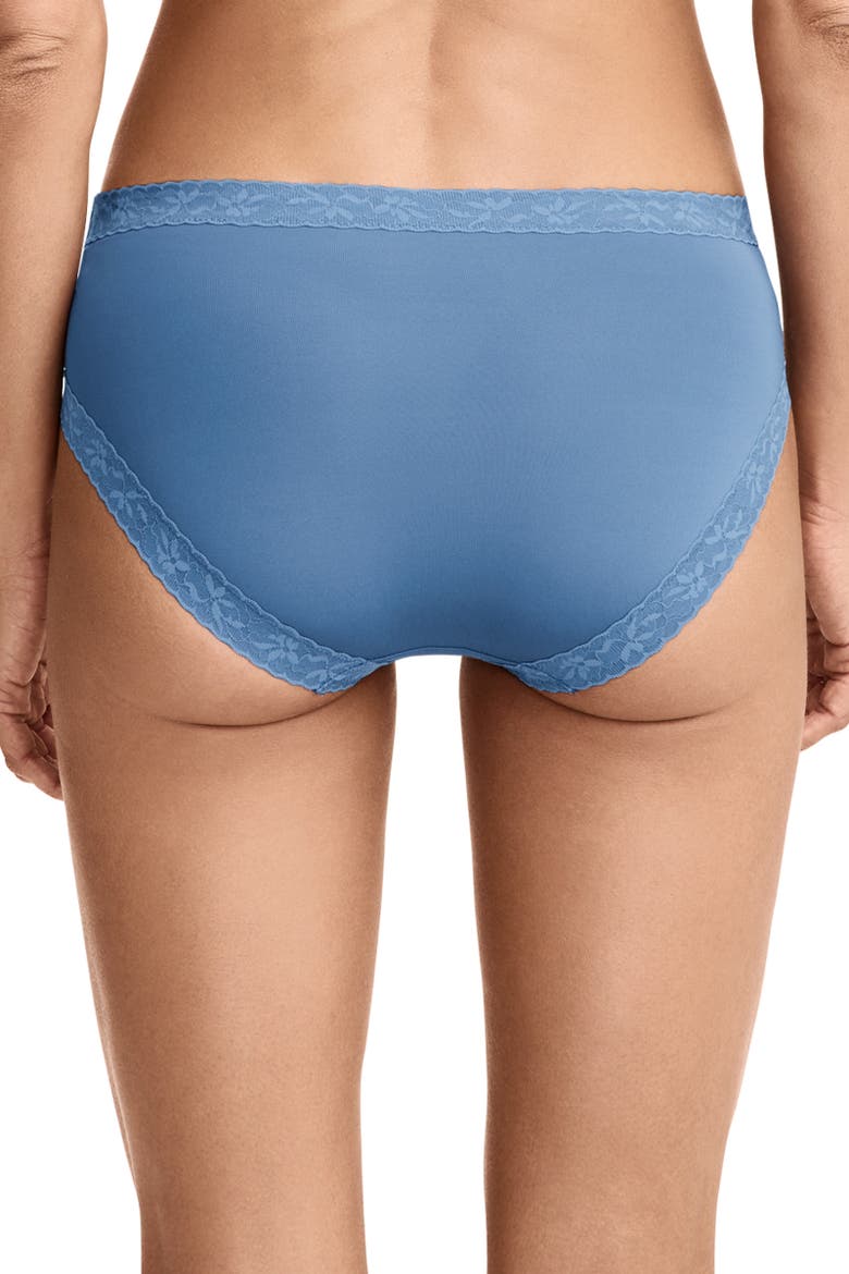 Women's Soft Stretch Lace Microfiber Hipster, Alternate, color, Harbor Blue