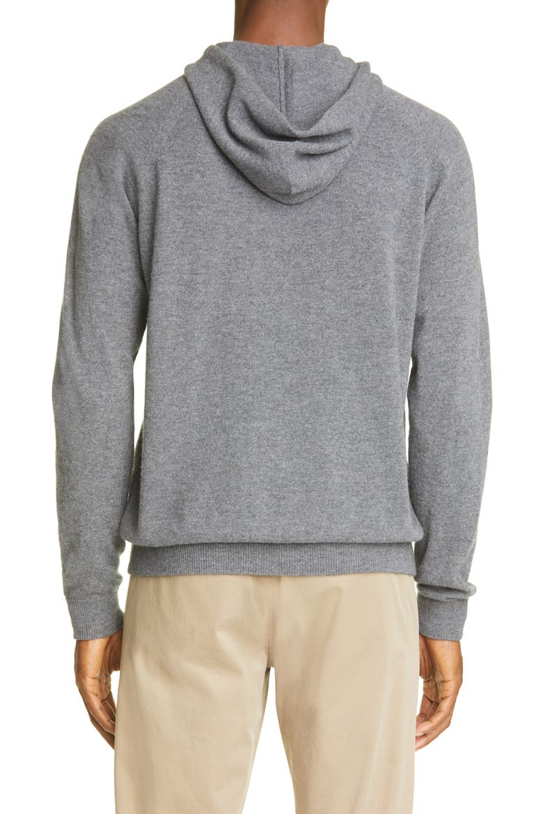 Men's Wool & Cashmere Hoodie, Alternate, color, CHARCOAL