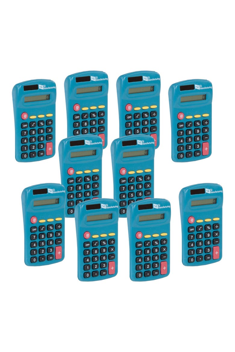 Primary Calculators - Set of 10, Main, color, Blue