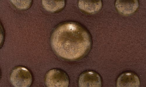 Free People We The Free Sola Studded Leather Belt In Cognac