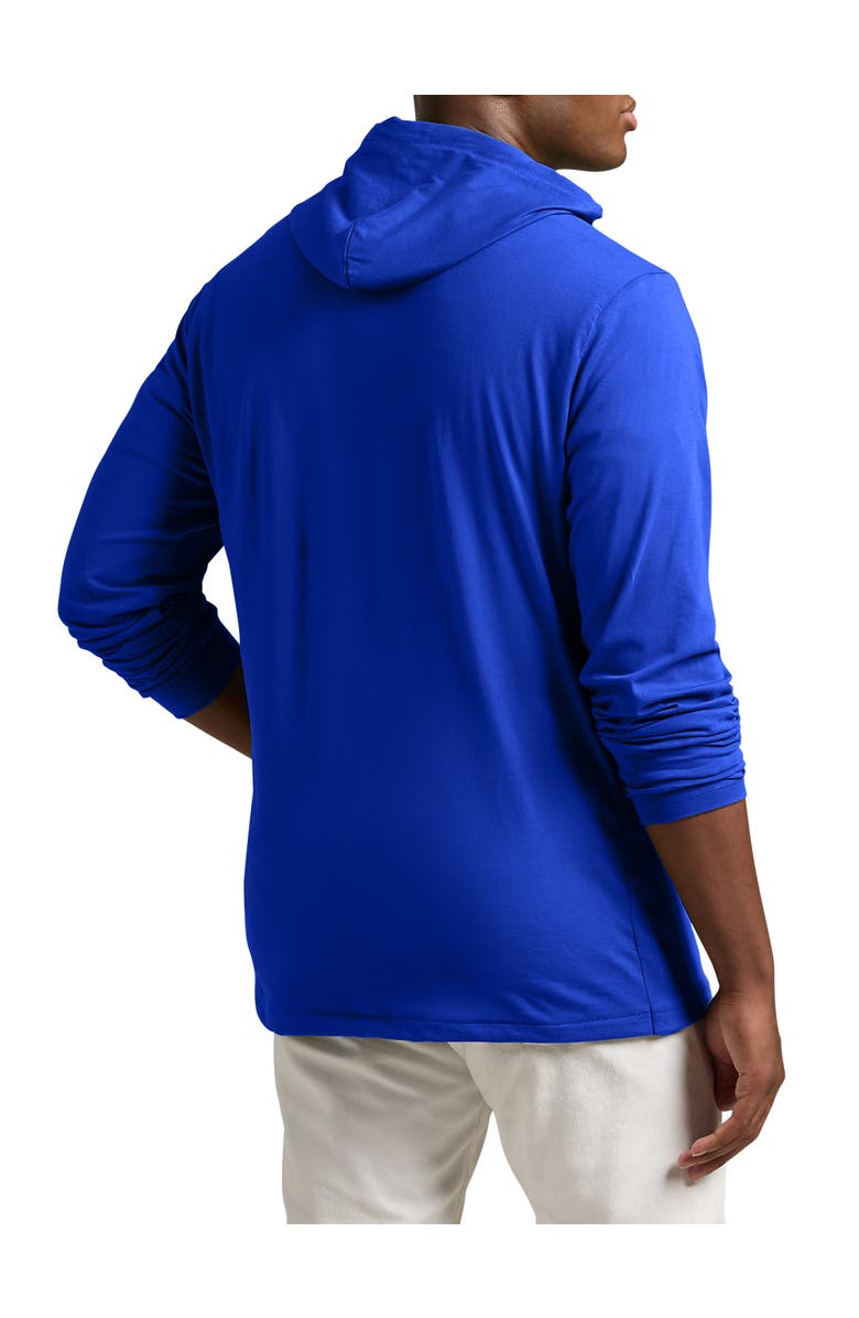 Polo Ralph Lauren Big & Tall Jersey Hooded Long-Sleeve T-Shirt, Alternate, color, Blue Saturn