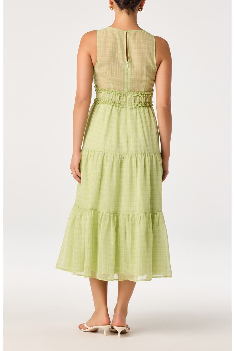 Adrianne Tiered Dress, Alternate, color, GREEN