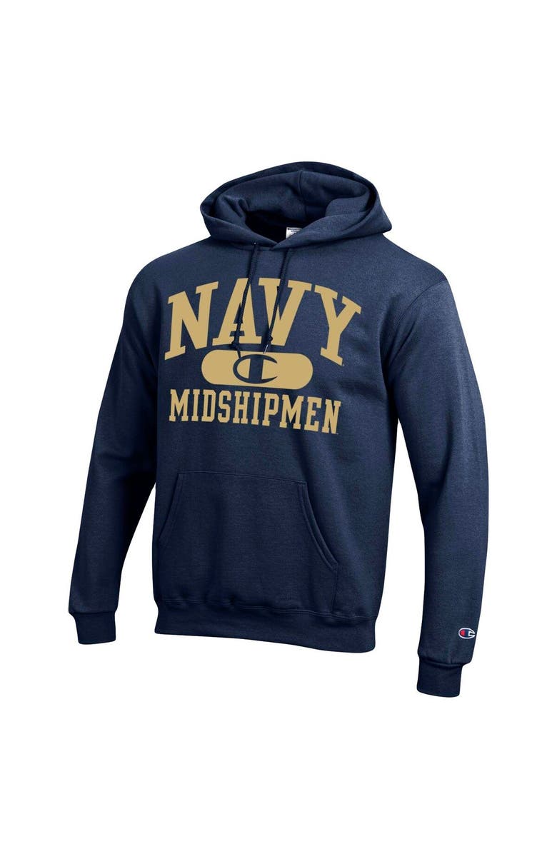 Champion Men's Champion Navy Navy Midshipmen Arch Pill Pullover Hoodie, Alternate, color, Navy
