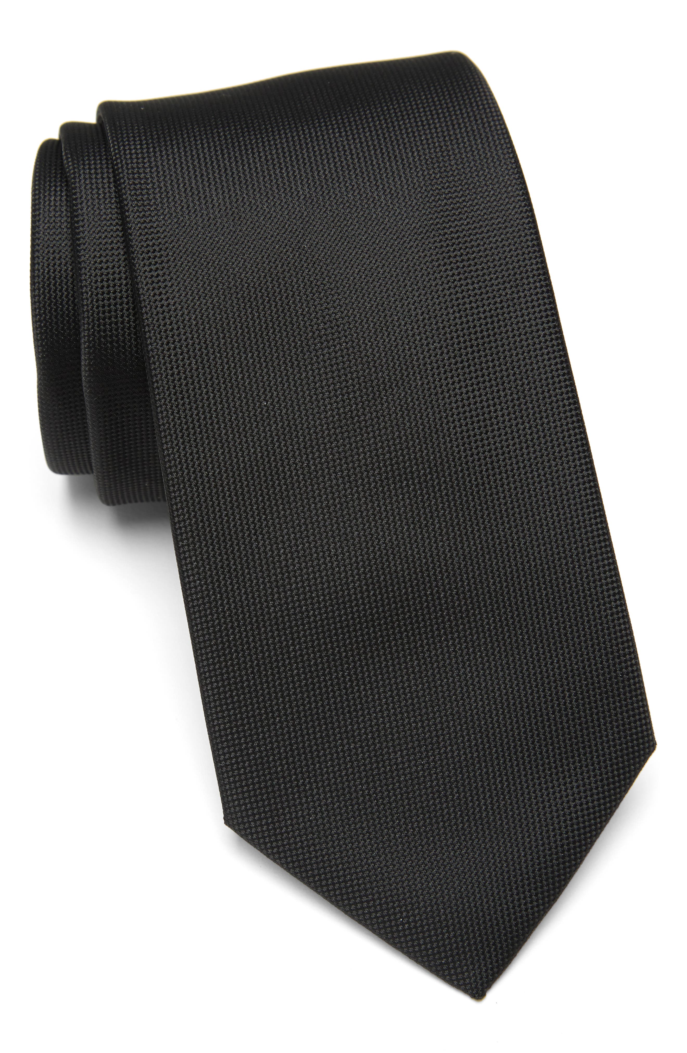 Calvin Klein Silver Spun Solid Tie