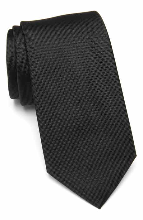 Calvin Klein Silver Spun Solid Tie