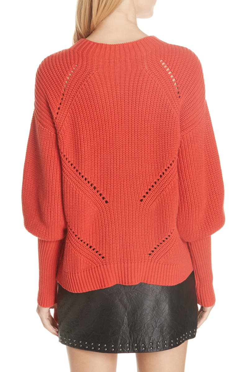Joie Landyn Blouson Sleeve Sweater, Alternate, color,