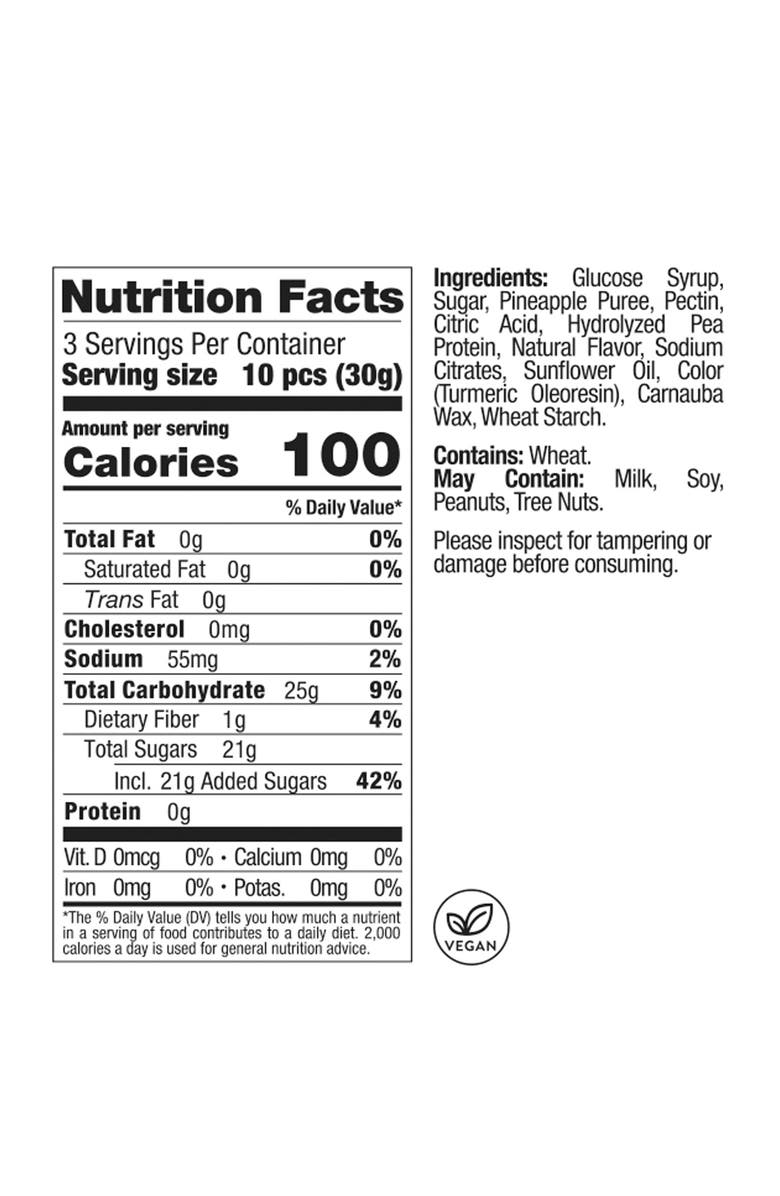 sugarfina Island Pineapples Set of 4 Candy Cubes, Alternate, color, 