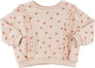 oh baby! Small Daisies Print Millie Ruffle Boxy-Toddler, Little Kid