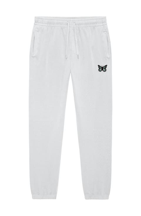 Womens Butterfly Heavy Weight Fleece Sweatpant Pant