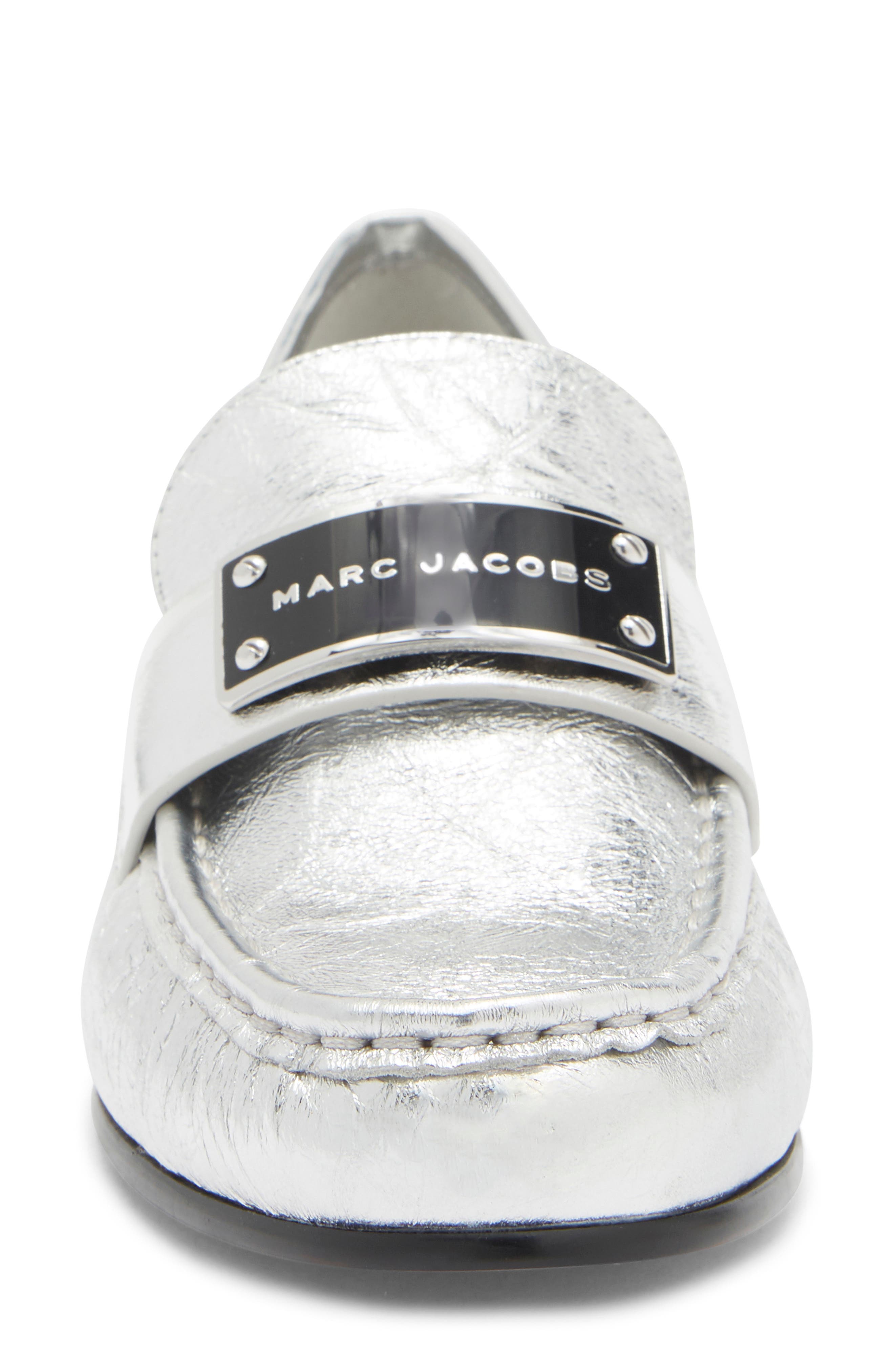 The Bold Logo Loafer, Alternate, color, SILVER